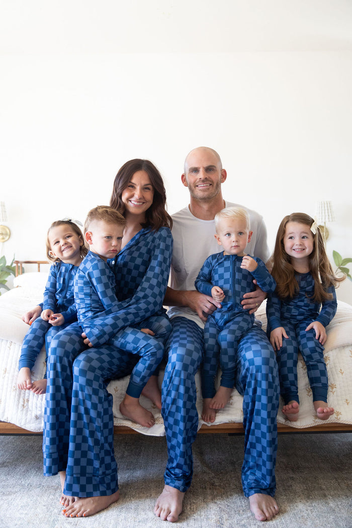 NAVY CHECKER | MEN'S PANTS