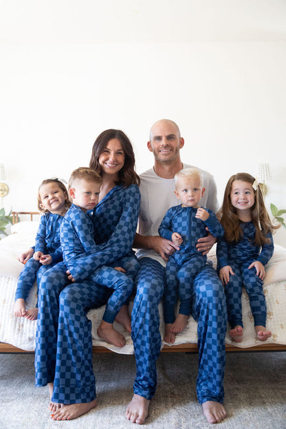 NAVY CHECKER | MEN'S PANTS