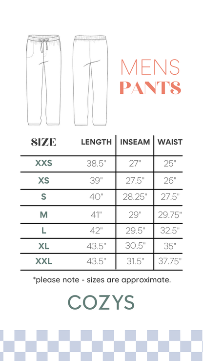 NAVY CHECKER | MEN'S PANTS