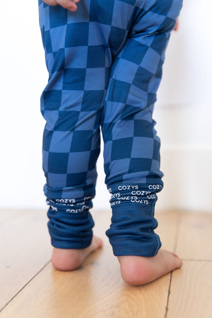 NAVY CHECKER | ZIPPER ONE PIECE