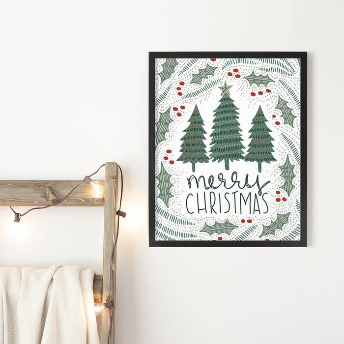 Nordic Merry Christmas  - Art Print or Canvas - Jetty Home