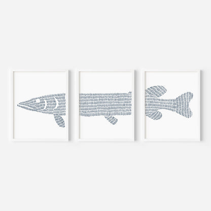 Northern Pike Lake Fish - Set of 3 - Jetty Home
