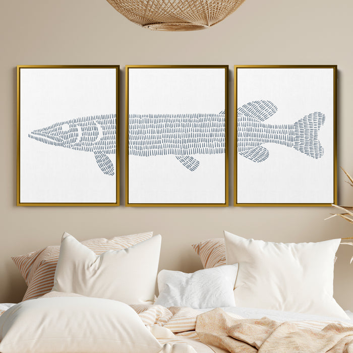 Northern Pike Lake Fish - Set of 3 - Jetty Home