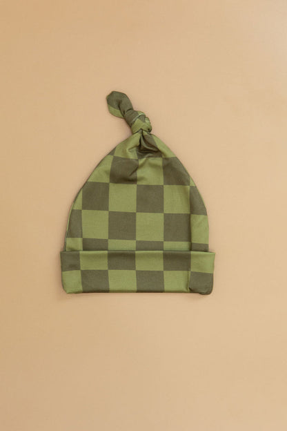 OLIVE CHECKER | BEANIE