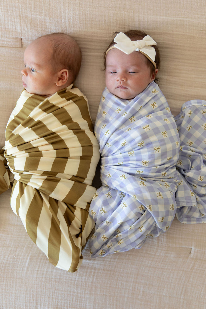 OLIVE STRIPE | SWADDLE