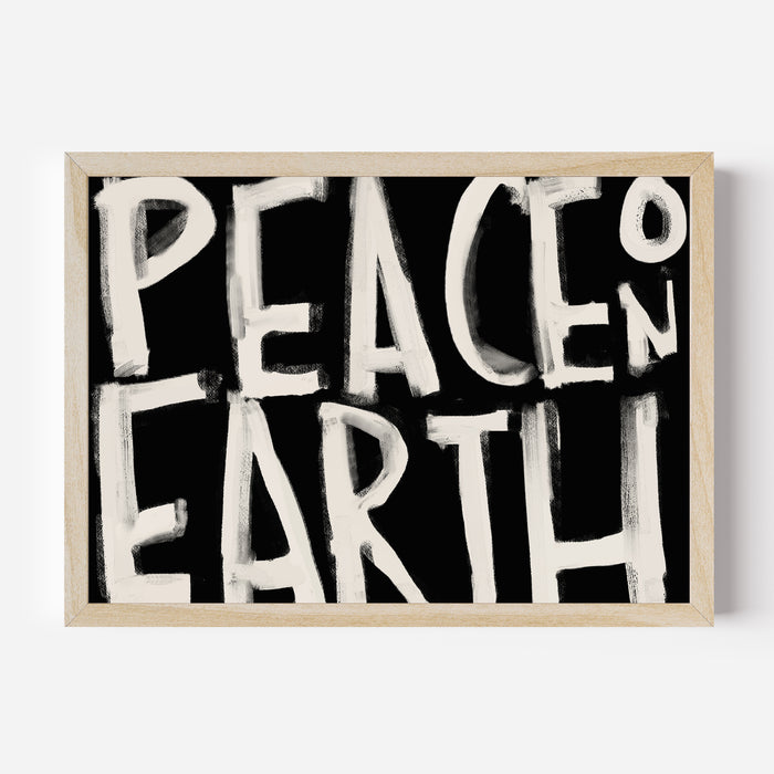 Peace on Earth Typography - Art Print or Canvas - Jetty Home
