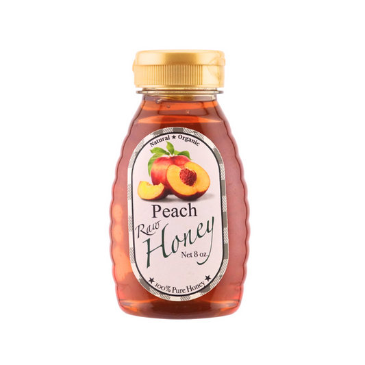 Peach Infused Raw Honey