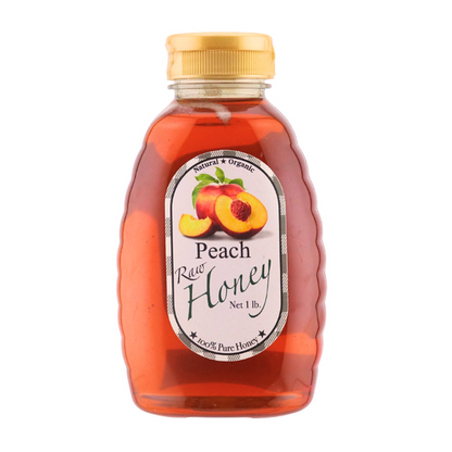 Peach Infused Raw Honey