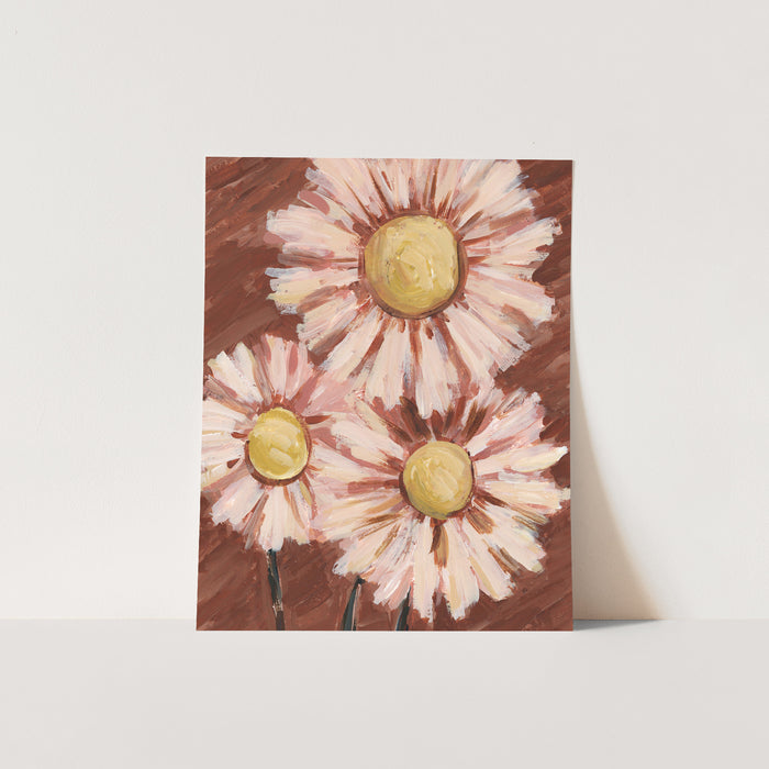 Pink and Rust Daisy Floral - Jetty Home
