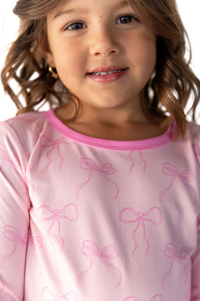 PINK BOWS | LONG SLEEVE
