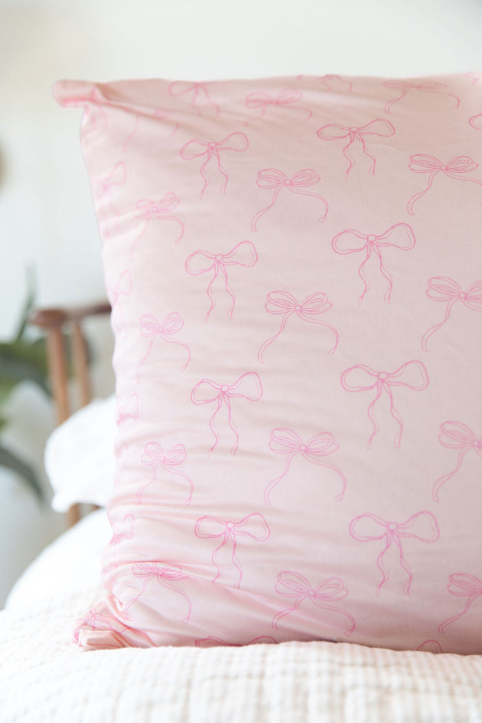 PINK BOWS | PILLOW CASE