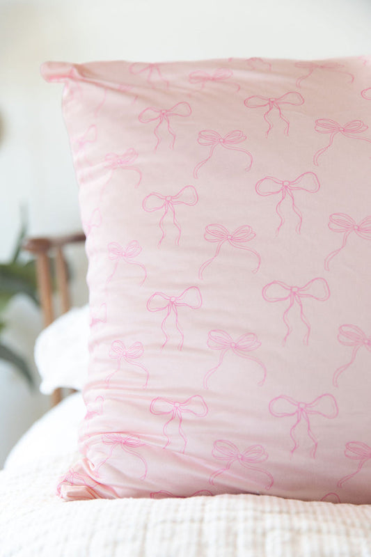 PINK BOWS | PILLOW CASE