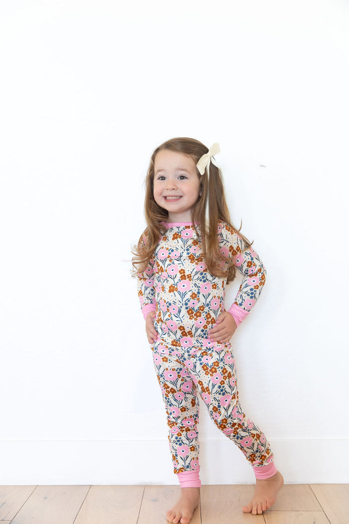 PINK FALL FLORAL | LONG SLEEVE