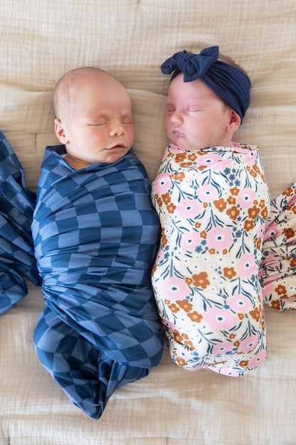 PINK FALL FLORAL | SWADDLE