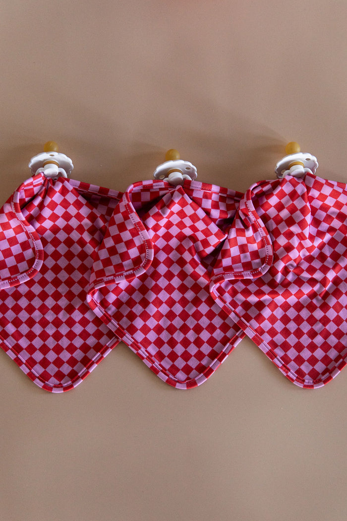 PINK + RED MINI CHECKER | LOVIE