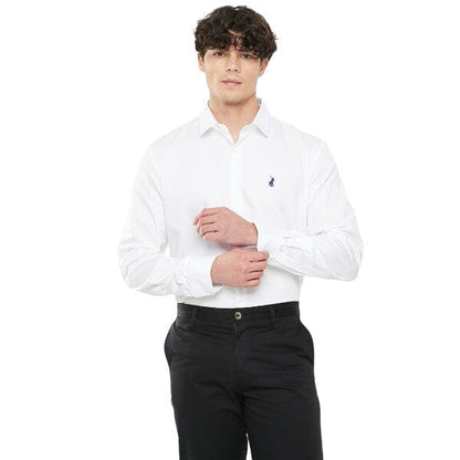 Polo Mens Custom Fit Greig Long Sleeve Shirt White | Polo