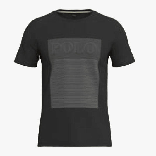 Polo Mens Graphic Logo Short Sleeve Tee Black | Polo