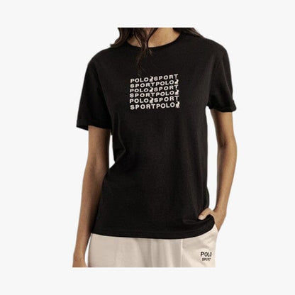 Polo Womens Olivia Embroid Short Sleeve Tee Black Polo
