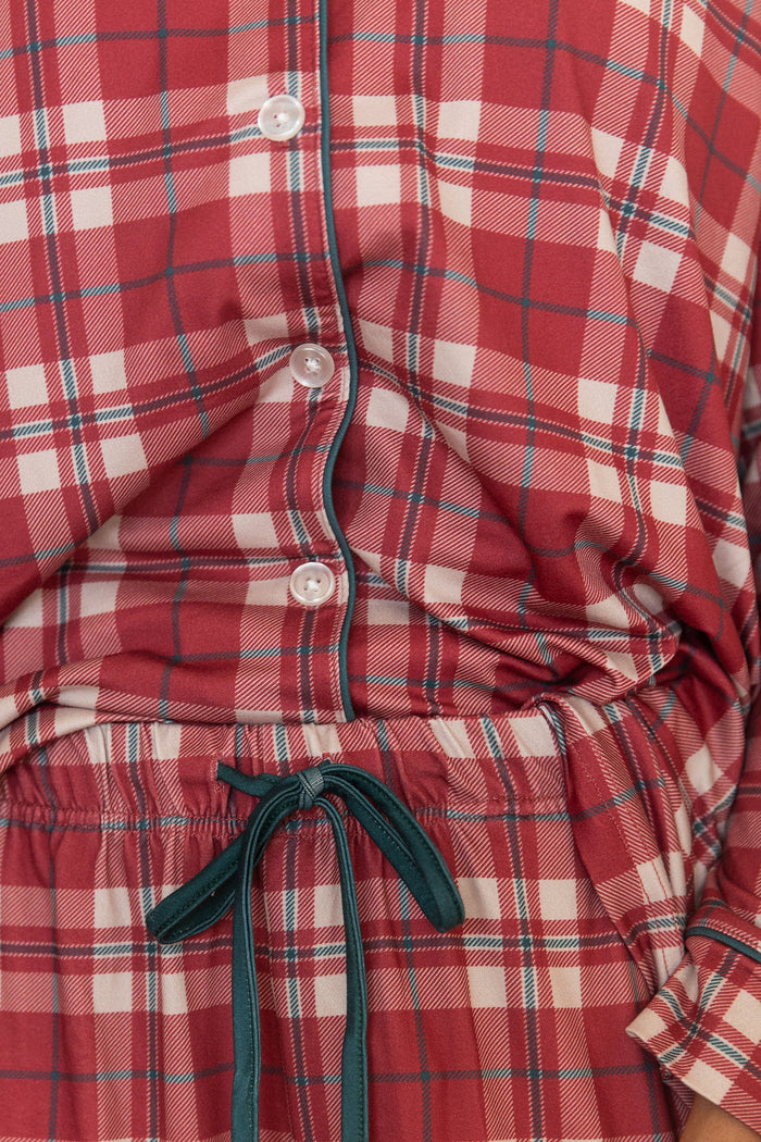 *PRE-ORDER* HOLIDAY PLAID | WOMEN'S BUTTON UP LONG SLEEVE SET
