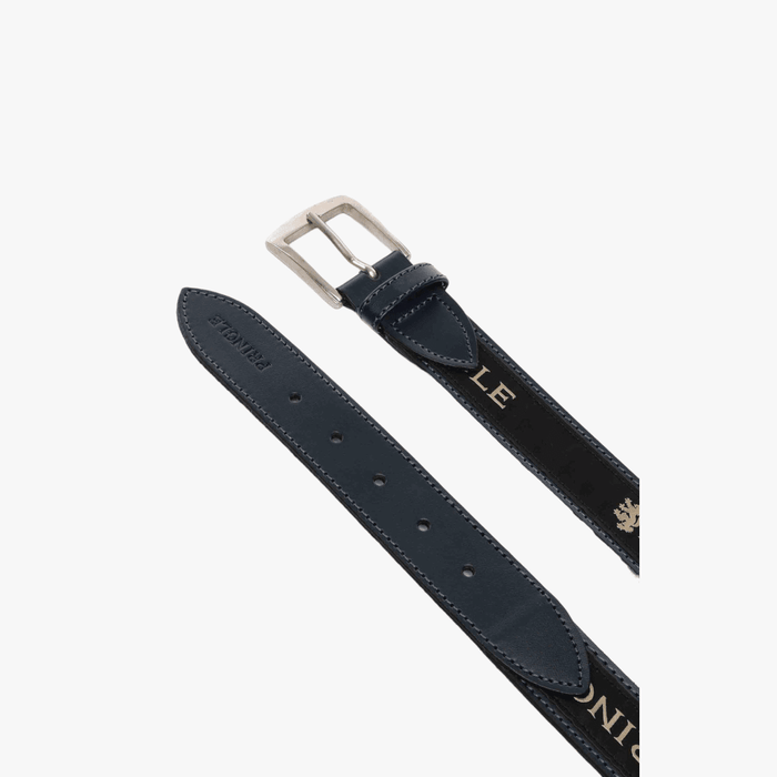 Pringle Mens Leather Casual Belt Navy Pringle