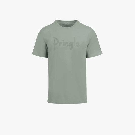 Pringle Mens Richard Raised Print Short Sleeve Tee Sage | Pringle