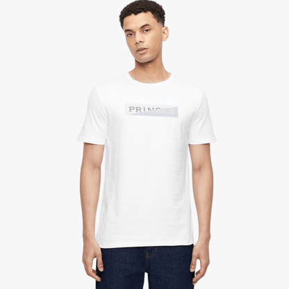 Pringle Mens Shasha 2 Tone Short Sleeve Tee White | Pringle