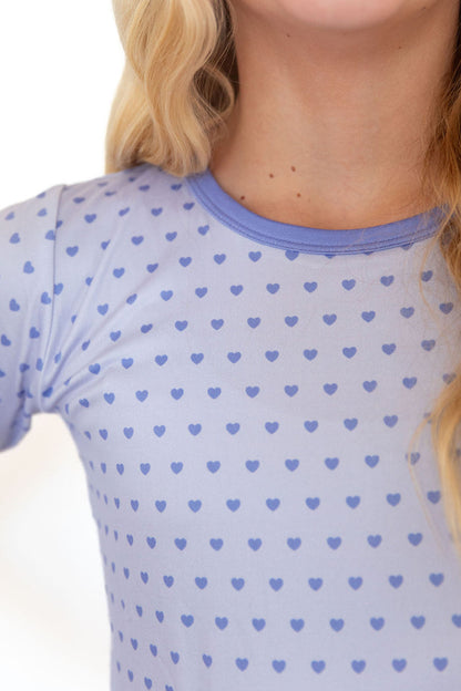 PURPLE MINI HEARTS | LONG SLEEVE