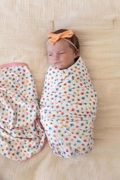 RAINBOW FLORAL | SWADDLE