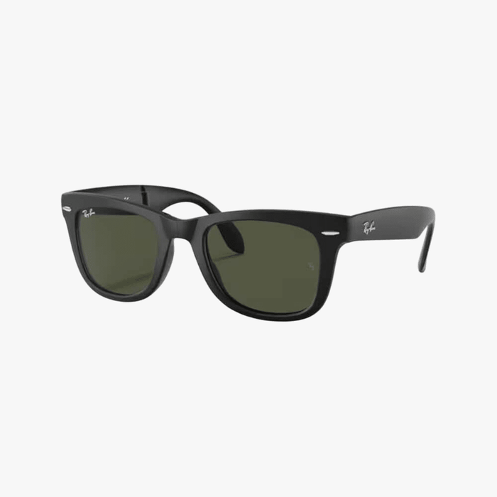 Rayban Mens Folding Wayfarer Nylon Sunglass Green Lens | Rayban