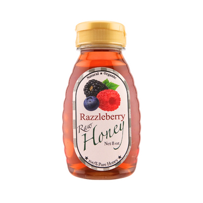 Razzleberry Infused Raw Honey