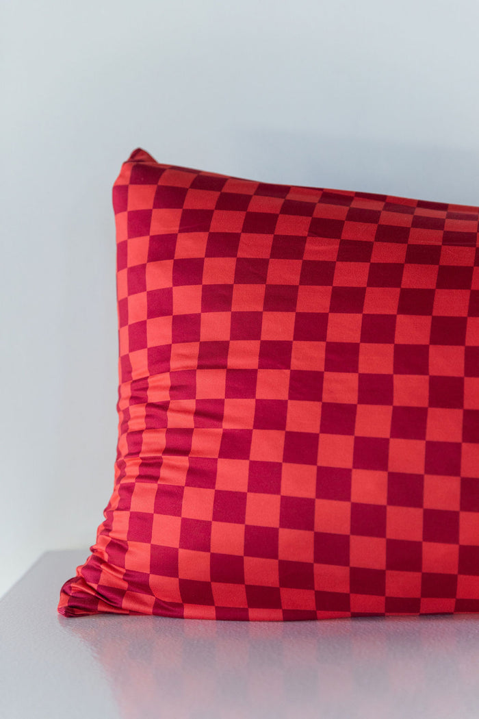 RED CHECKER | PILLOW CASE