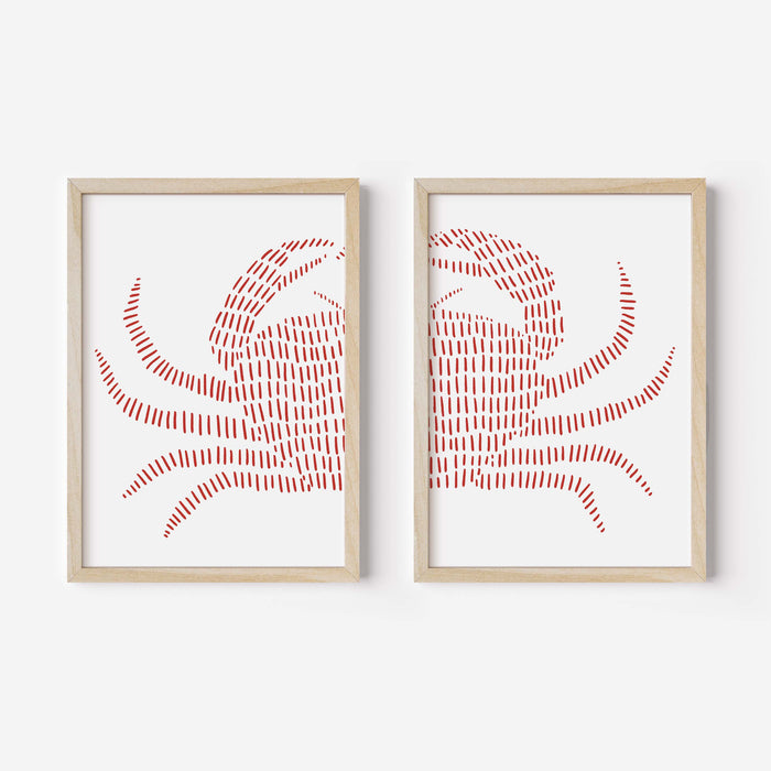 Red Crab - Set of 2 - Jetty Home