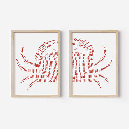 Red Crab - Set of 2 - Jetty Home