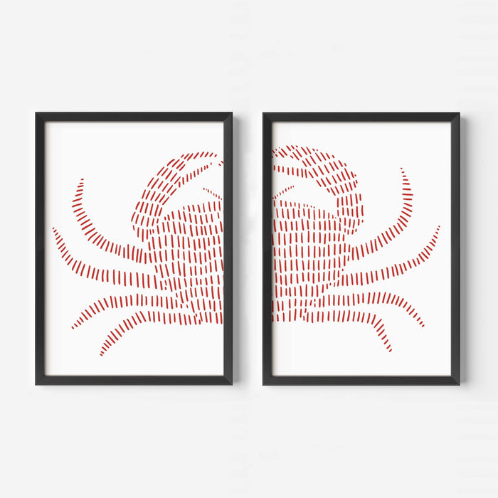 Red Crab - Set of 2 - Jetty Home