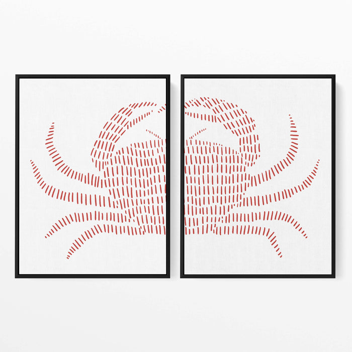 Red Crab - Set of 2 - Jetty Home