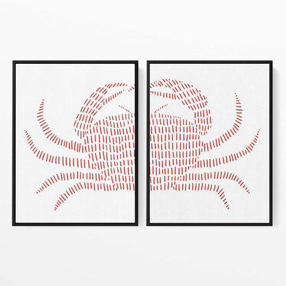 Red Crab - Set of 2 - Jetty Home