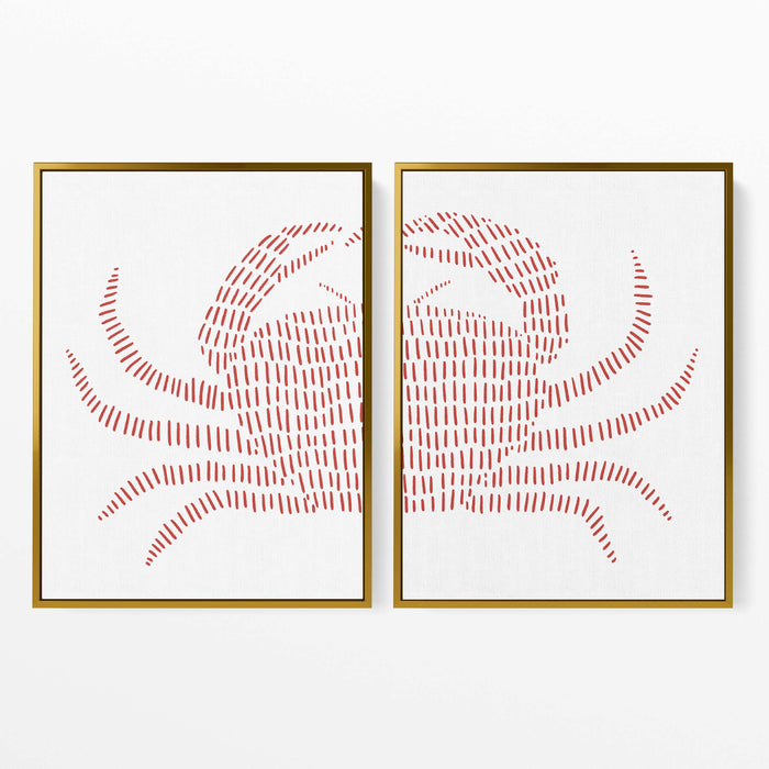 Red Crab - Set of 2 - Jetty Home