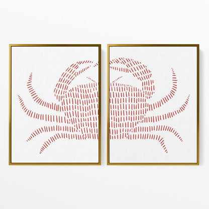 Red Crab - Set of 2 - Jetty Home