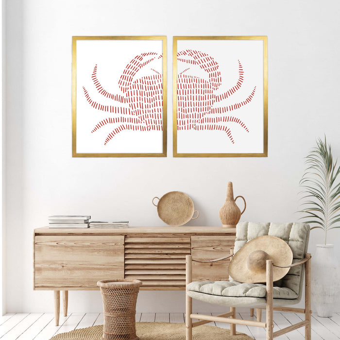 Red Crab - Set of 2 - Jetty Home