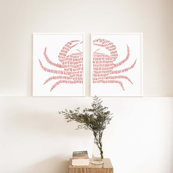 Red Crab - Set of 2 - Jetty Home