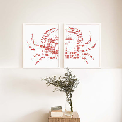 Red Crab - Set of 2 - Jetty Home