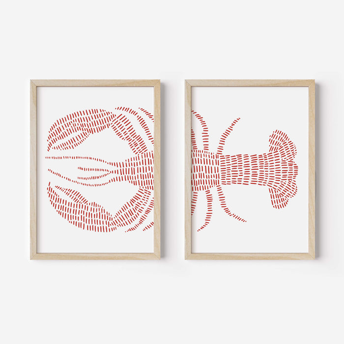 Red Lobster - Set of 2 - Jetty Home