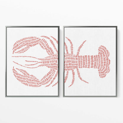 Red Lobster - Set of 2 - Jetty Home