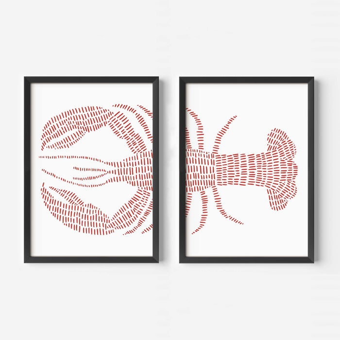 Red Lobster - Set of 2 - Jetty Home