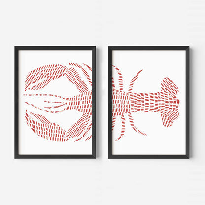 Red Lobster - Set of 2 - Jetty Home