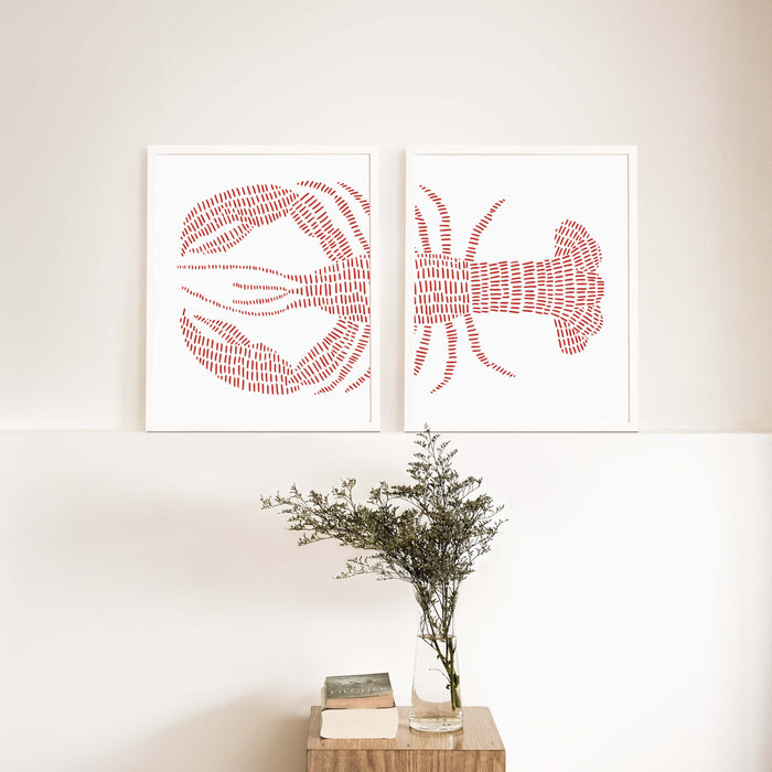Red Lobster - Set of 2 - Jetty Home