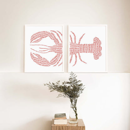 Red Lobster - Set of 2 - Jetty Home