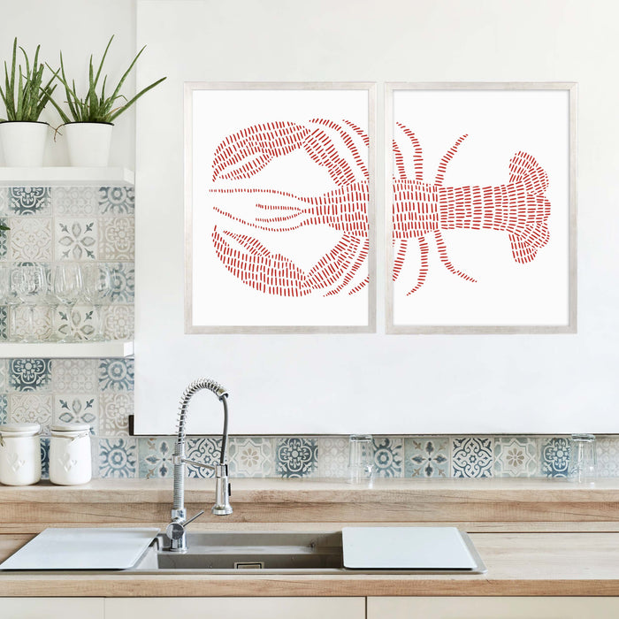 Red Lobster - Set of 2 - Jetty Home