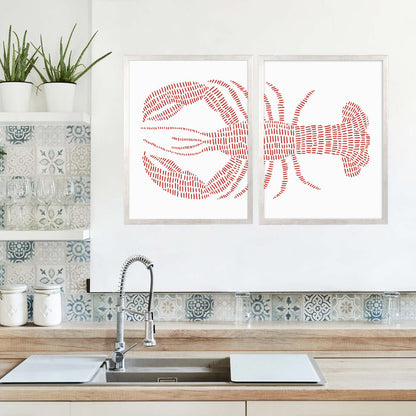 Red Lobster - Set of 2 - Jetty Home
