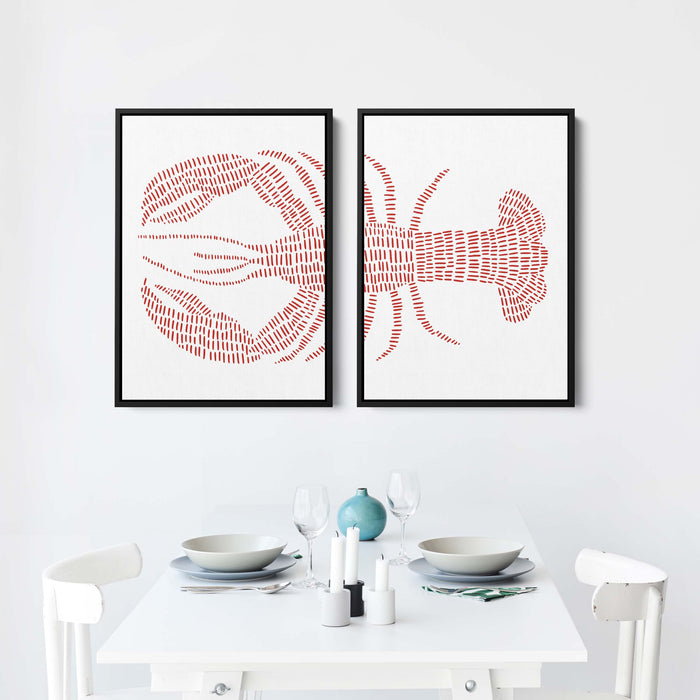 8"x10" / Canvas Set / Black